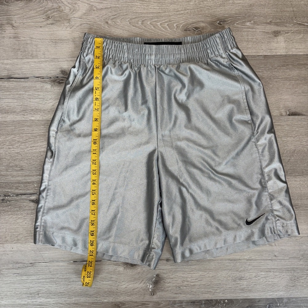 Vintage Y2K Silky Nike Basketball Shorts Men's Medium Gray - Picture 7 of 8